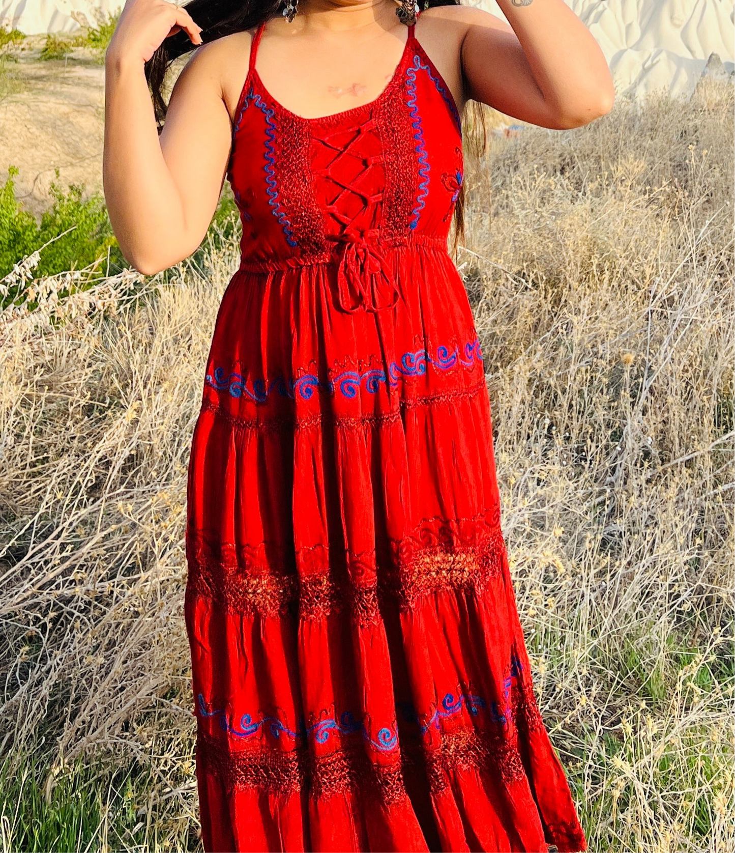 Mira 3/4th Flared Dress