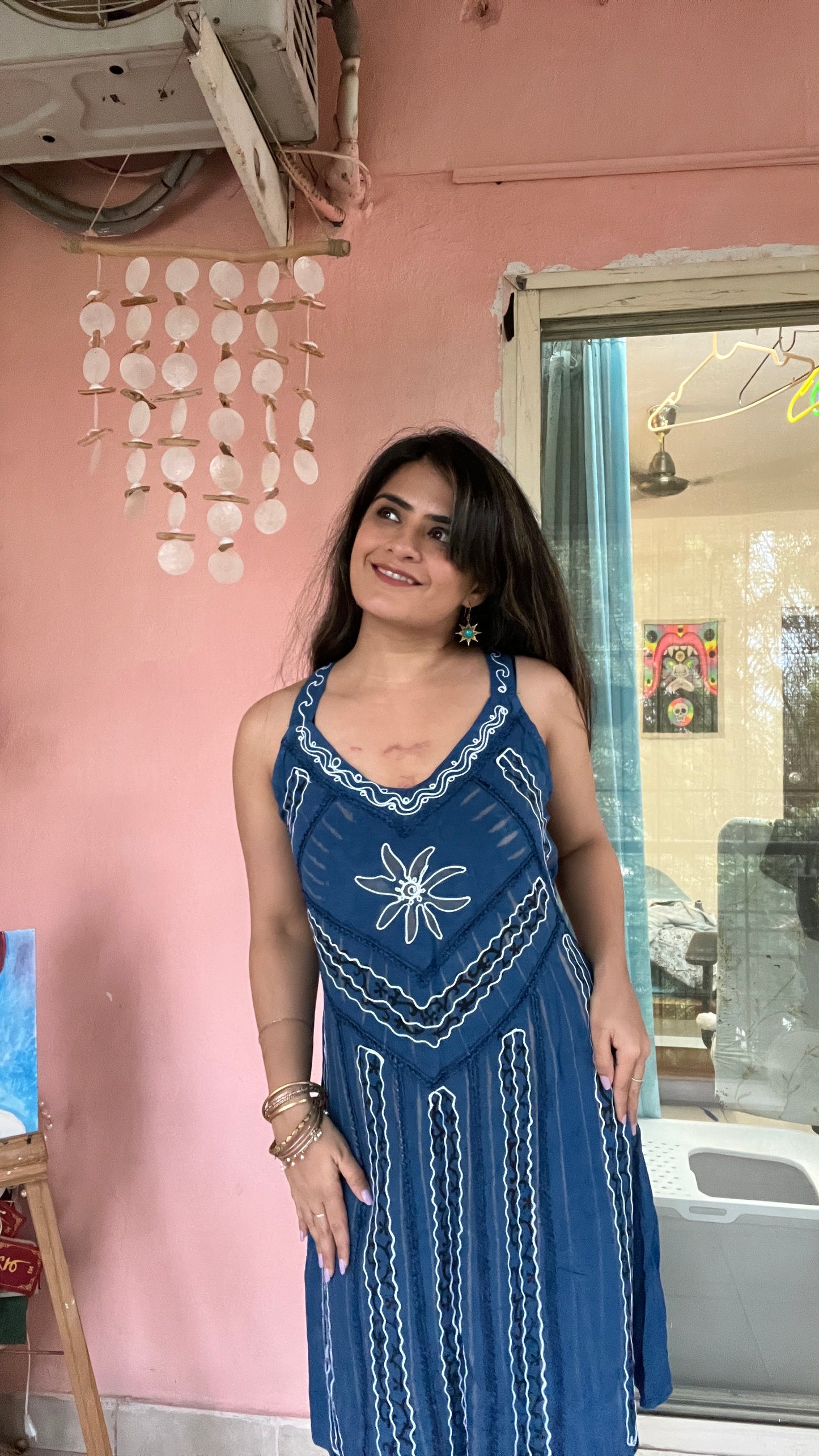 Leher Printed Dress