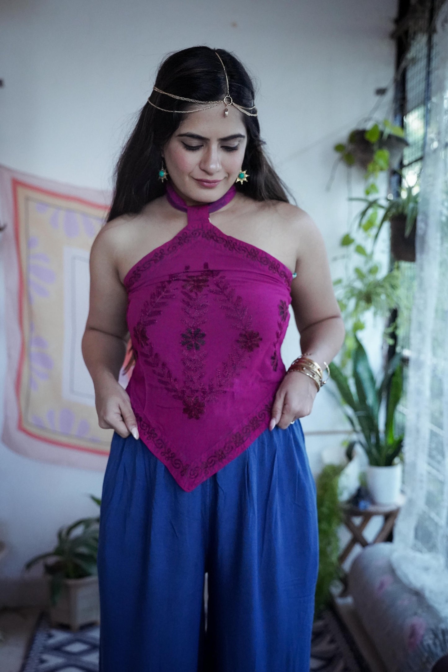 Neelam Halter Neck Top