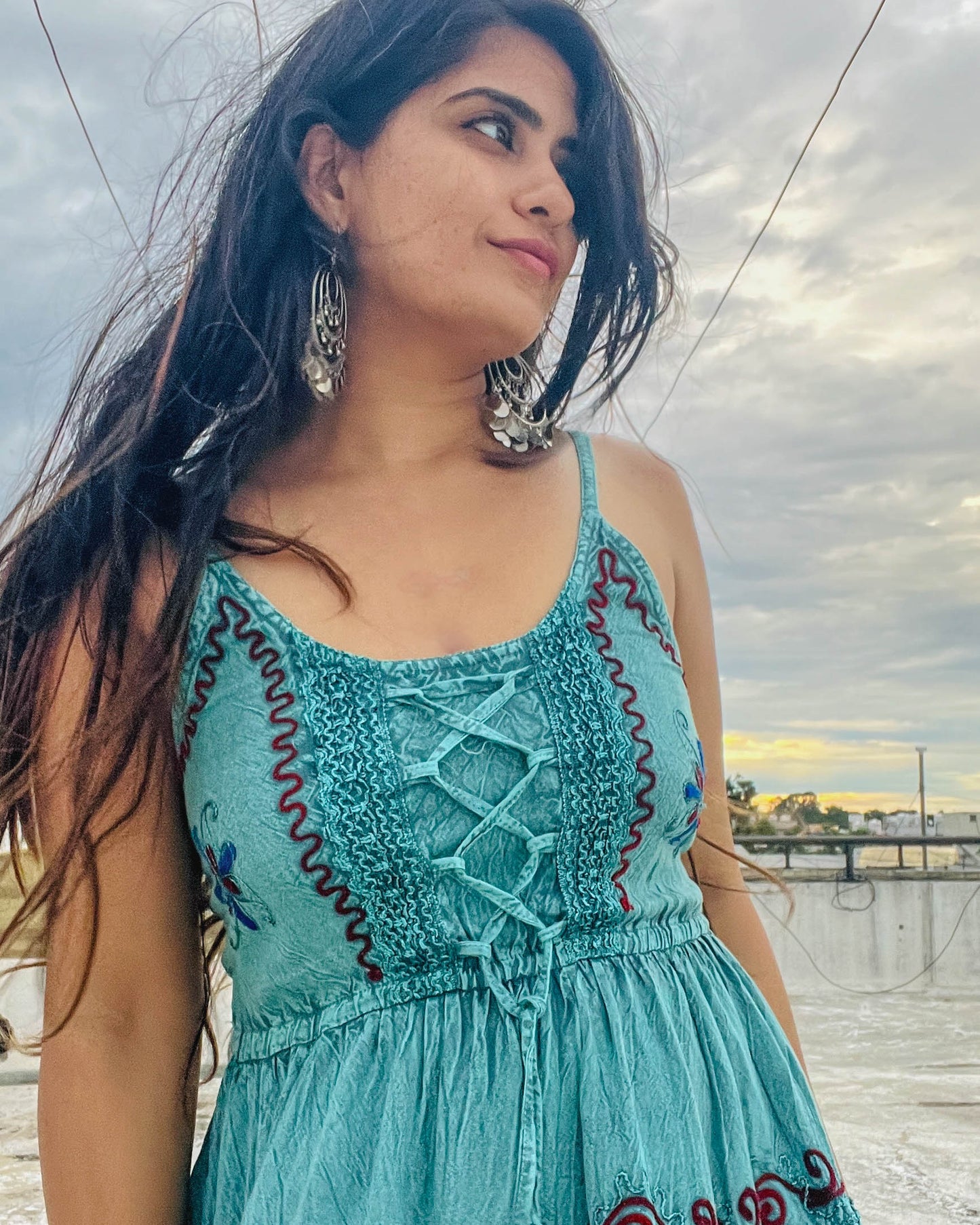 Mira 3/4th Flared Dress