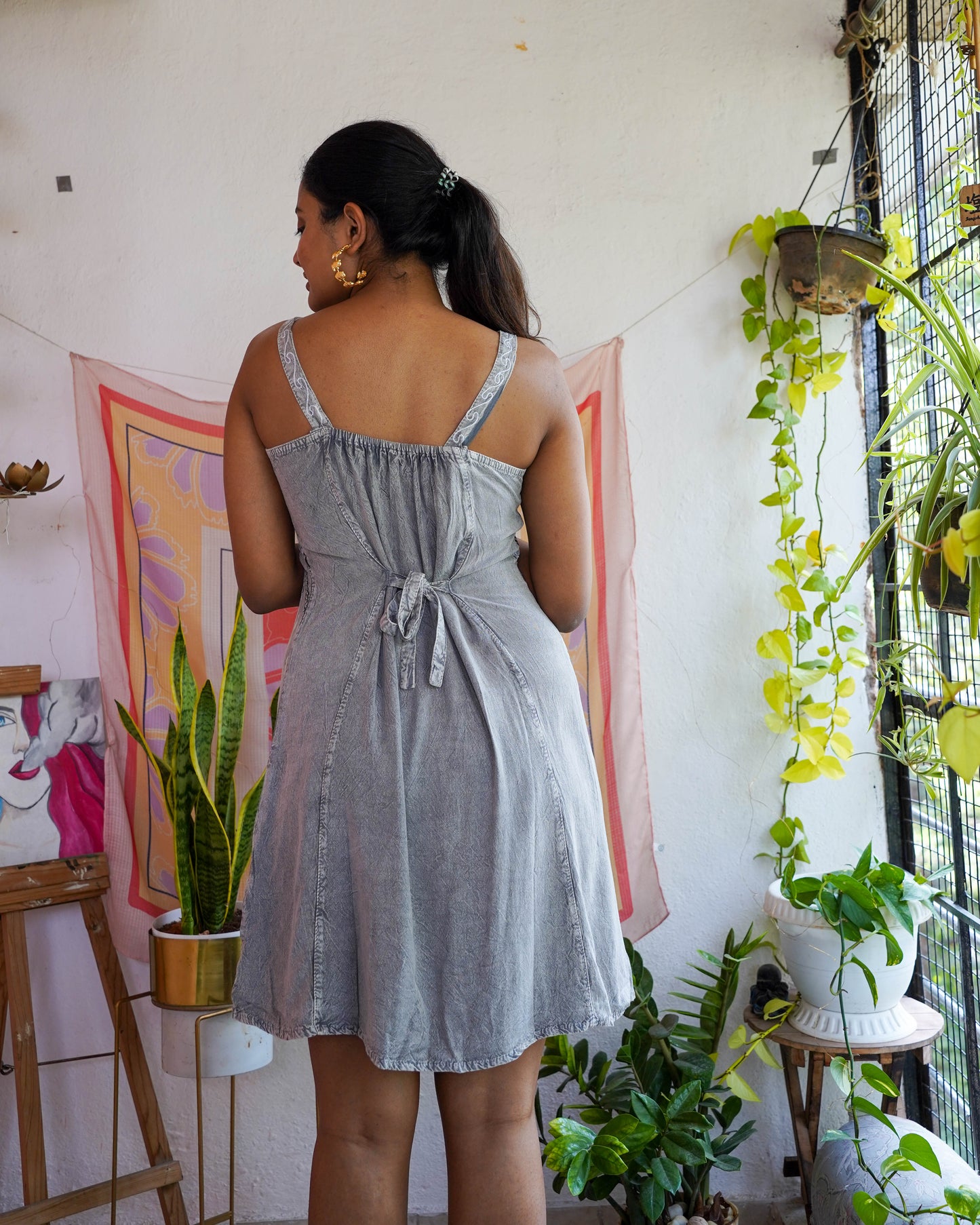 Leher Printed Dress