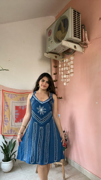 Leher Printed Dress