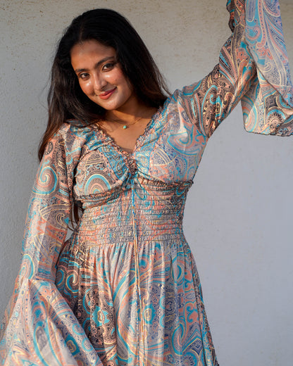 Athena 3/4th Flowy Dress