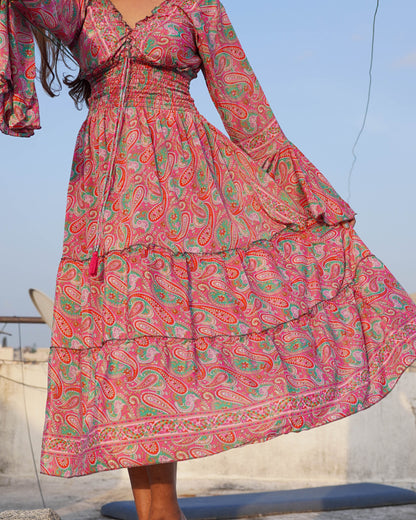 Athena 3/4th Flowy Dress