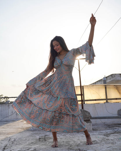 Athena 3/4th Flowy Dress