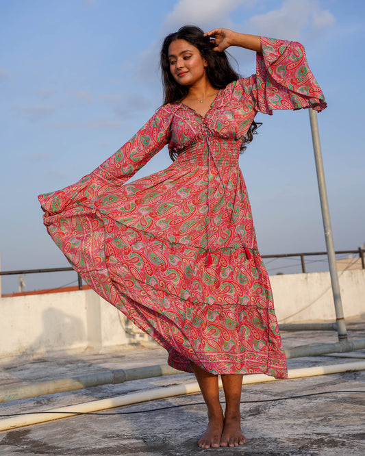 Athena 3/4th Flowy Dress