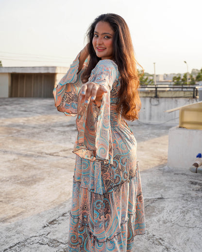 Athena 3/4th Flowy Dress