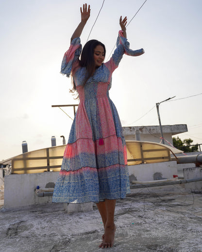 Athena 3/4th Flowy Dress