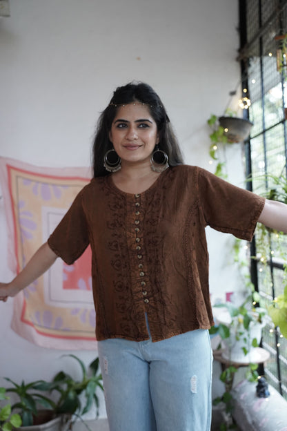 Rhea Relaxed Fit Top