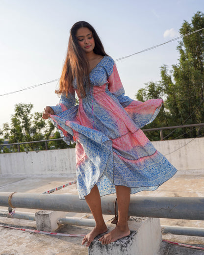 Athena 3/4th Flowy Dress