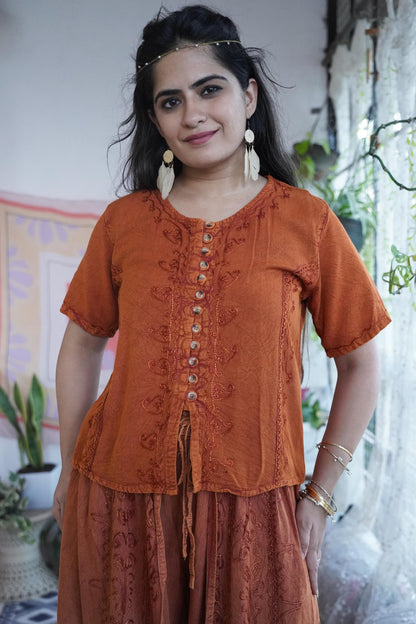 Rhea Relaxed Fit Top