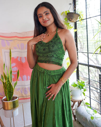 Nritya Wide Flared Skirt