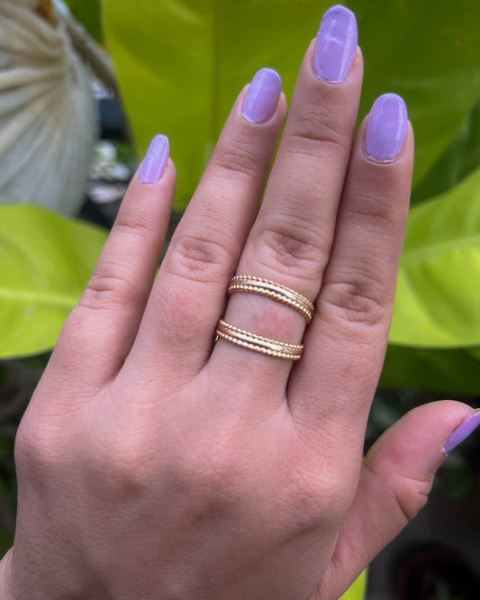 Cleo Ring – Dual Wrap Stainless Steel Ring (Anti-Tarnish)