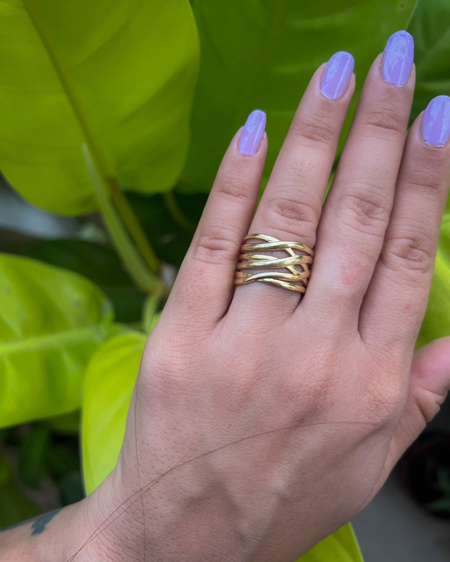 Gauri Ring - Layered Stainless Steel Ring