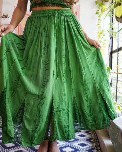 Nritya Wide Flared Skirt