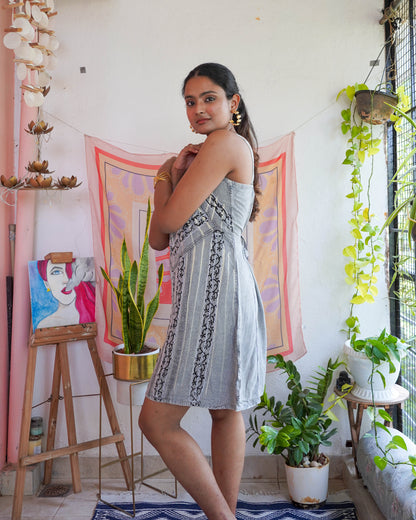 Leher Printed Dress