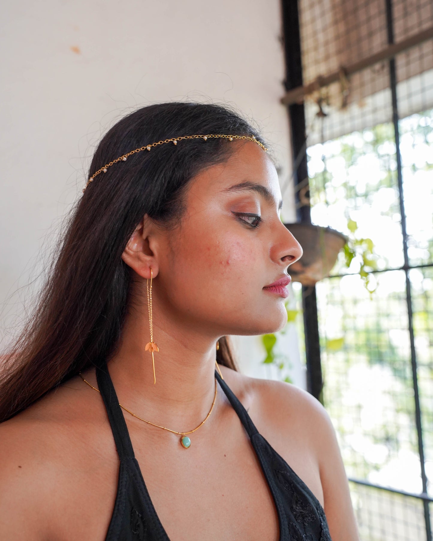 Daphne Drop Earrings – Anti Tarnish Gold Plated