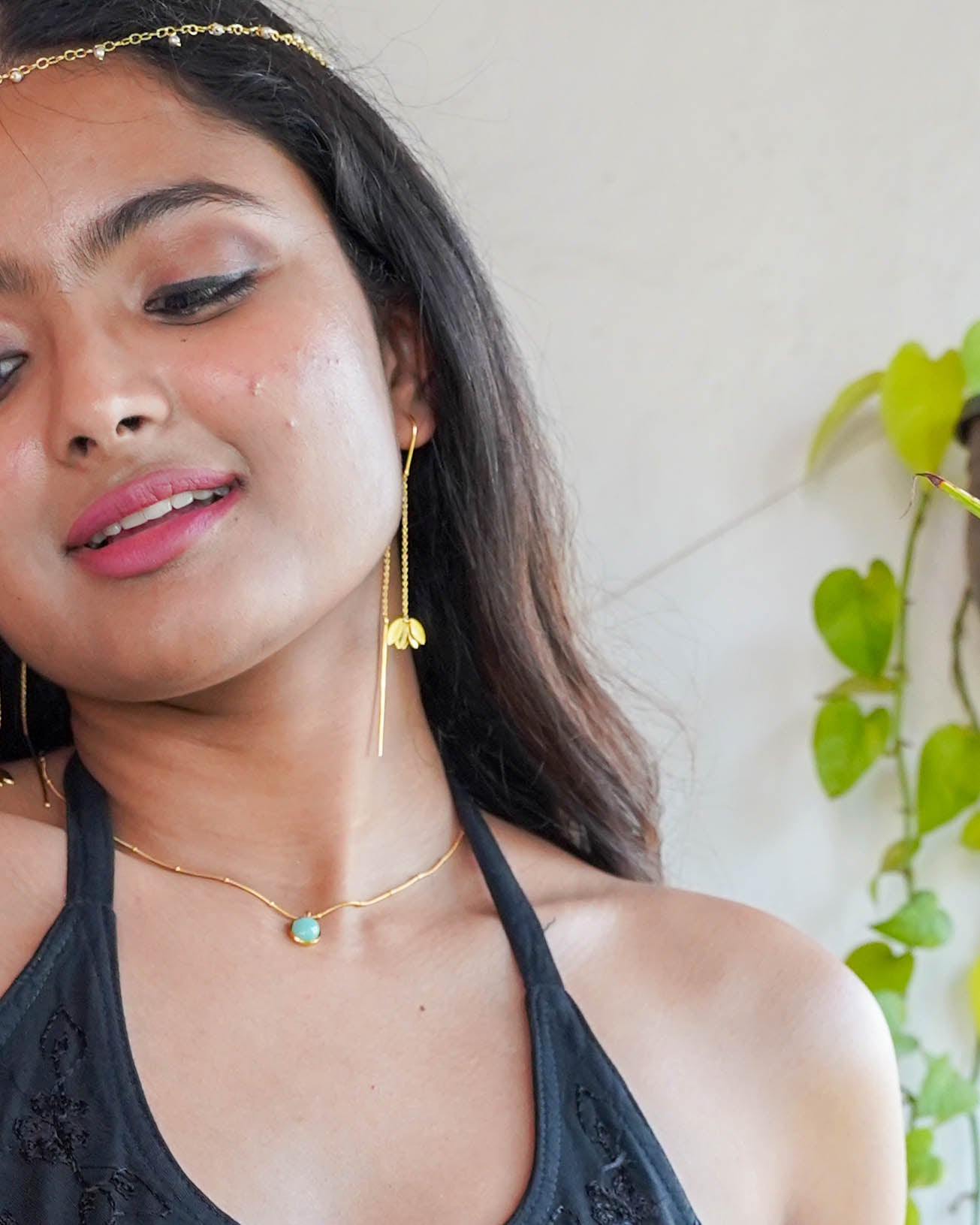 Daphne Drop Earrings – Anti Tarnish Gold Plated