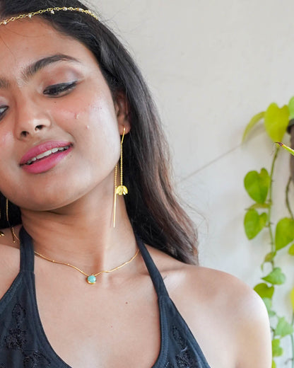 Daphne Drop Earrings – Anti Tarnish Gold Plated